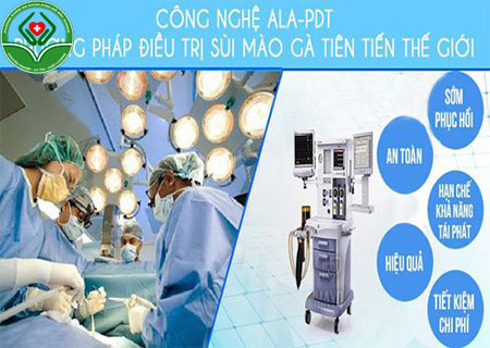 Điều trị nốt sùi trắng trong âm đạo bằng phương pháP ala-pdt